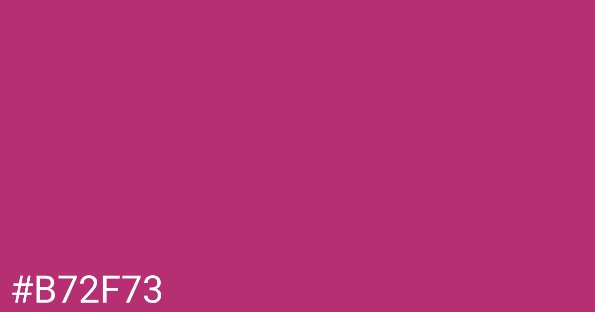 Hex color #b72f73 graphic