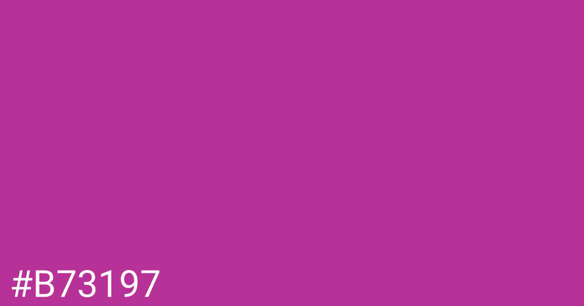 Hex color #b73197 graphic