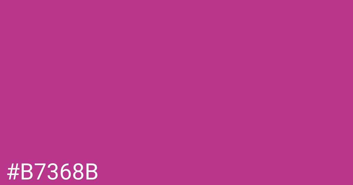 Hex color #b7368b graphic