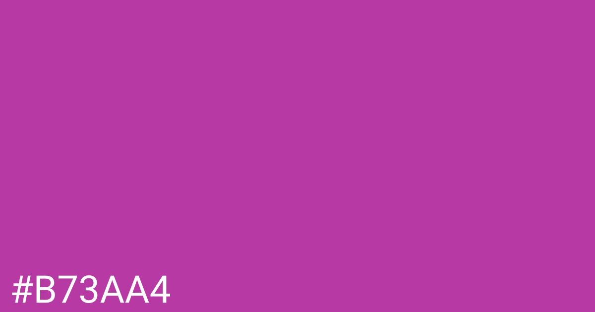 Hex color #b73aa4 graphic