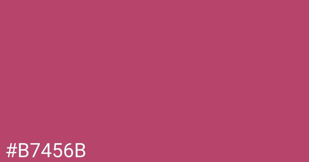 Hex color #b7456b graphic