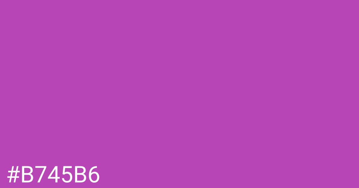 Hex color #b745b6 graphic