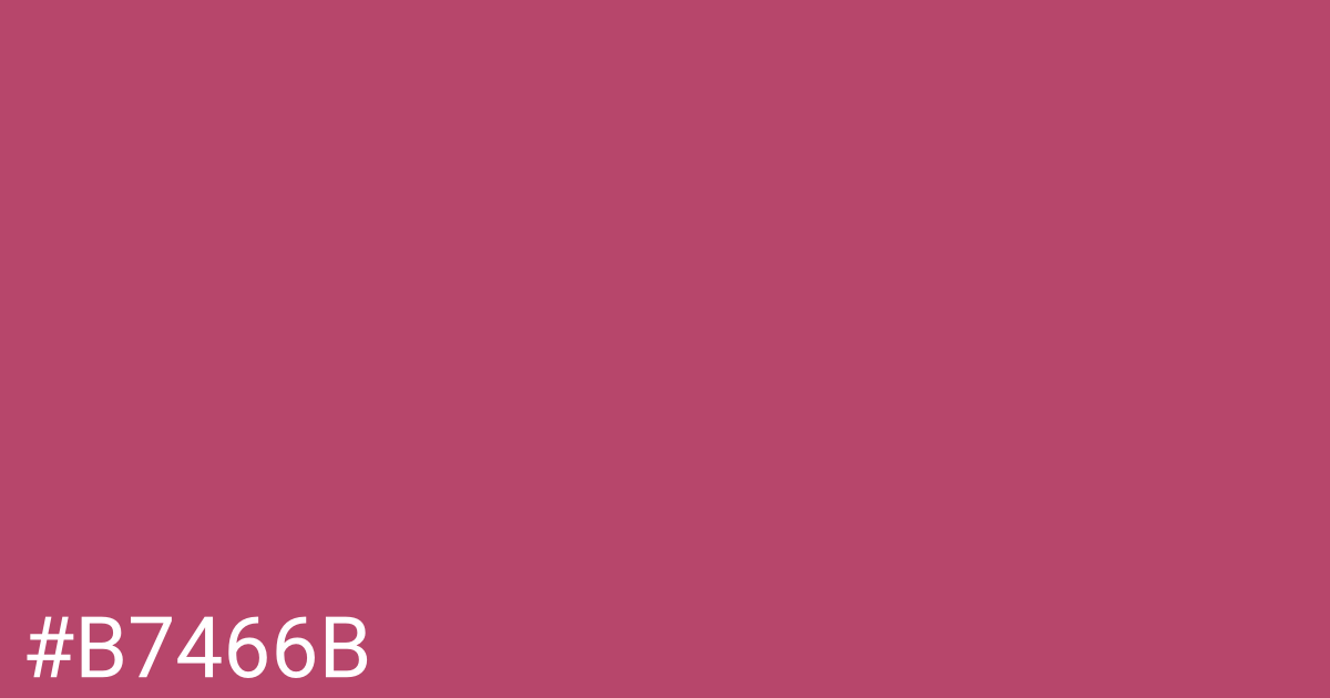 Hex color #b7466b graphic