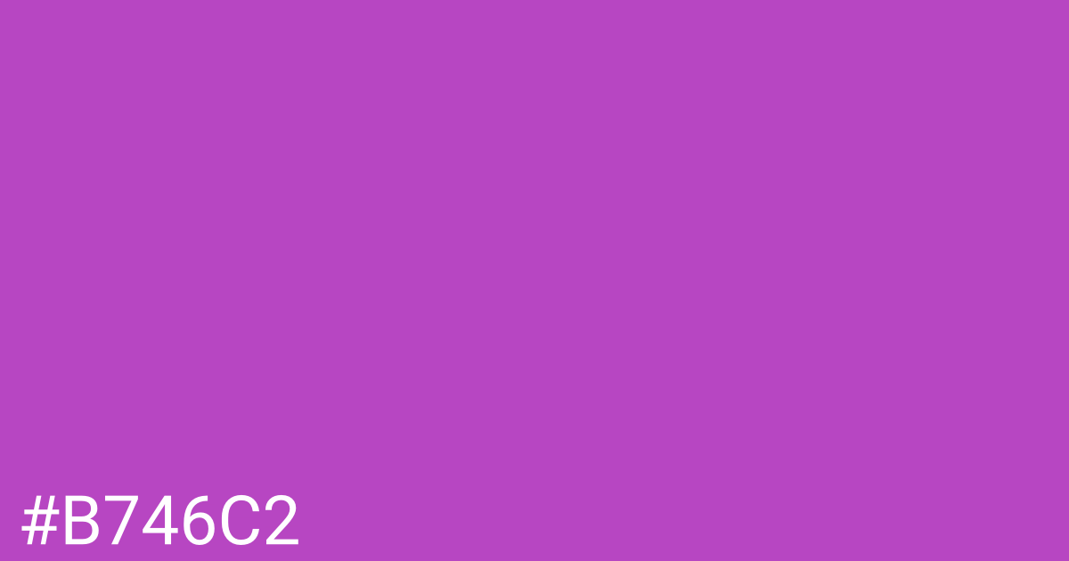 Hex color #b746c2 graphic