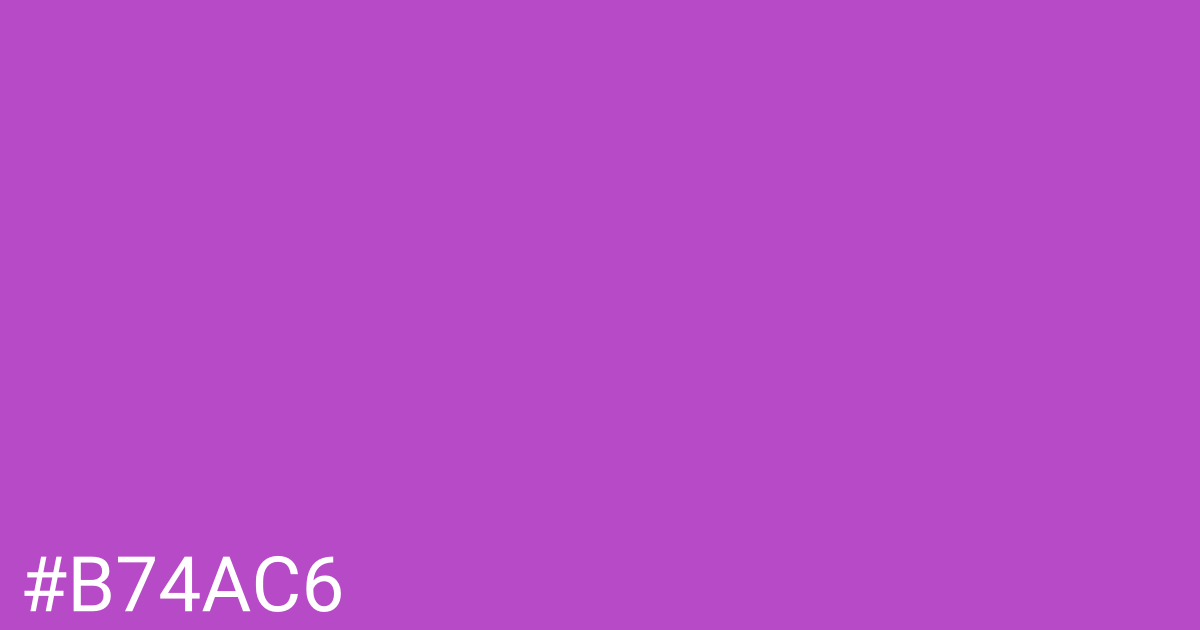 Hex color #b74ac6 graphic