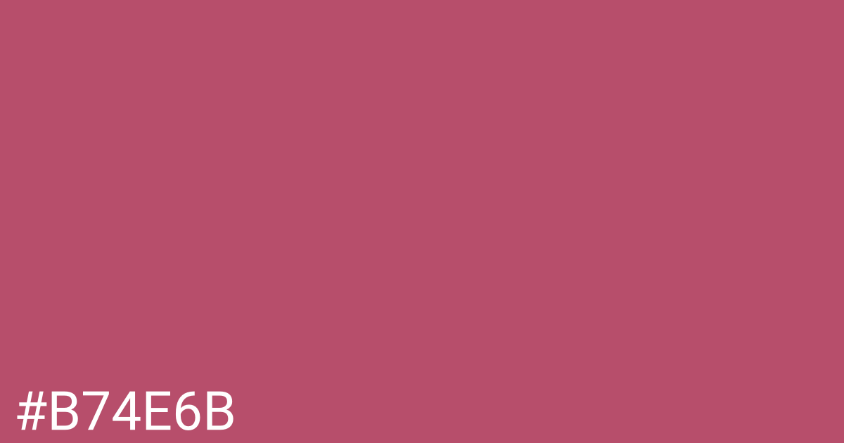 Hex color #b74e6b graphic