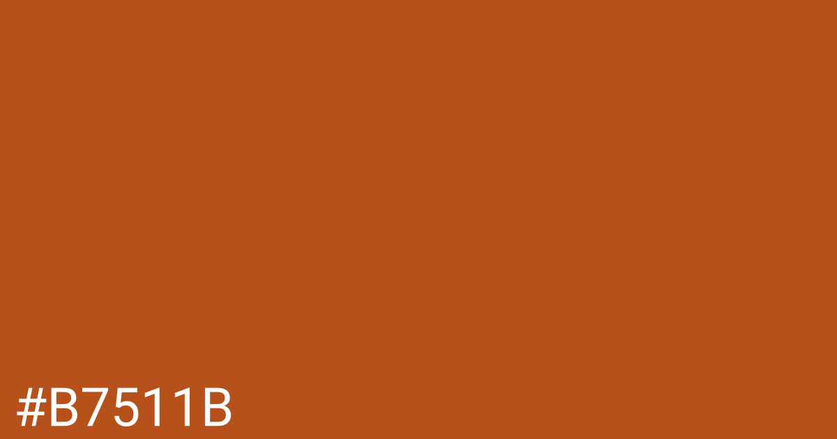 Hex color #b7511b graphic