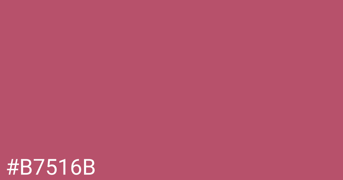 Hex color #b7516b graphic