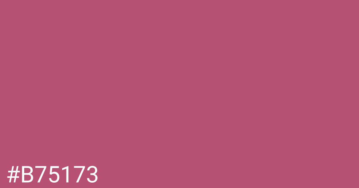 Hex color #b75173 graphic