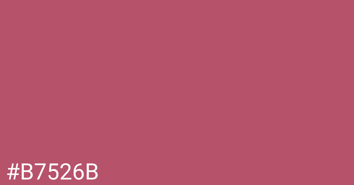 Hex color #b7526b graphic