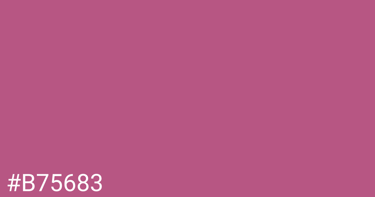 Hex color #b75683 graphic