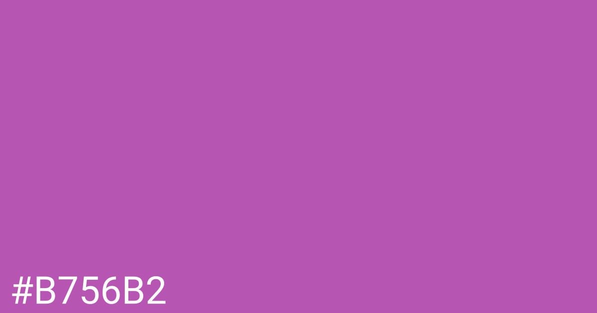 Hex color #b756b2 graphic