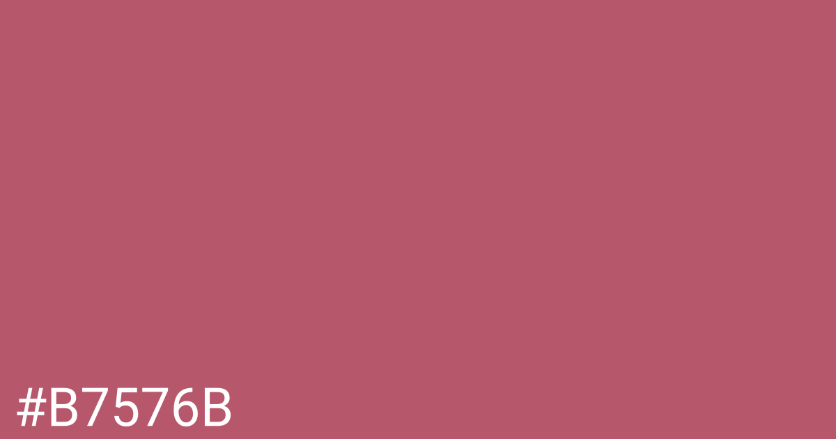 Hex color #b7576b graphic