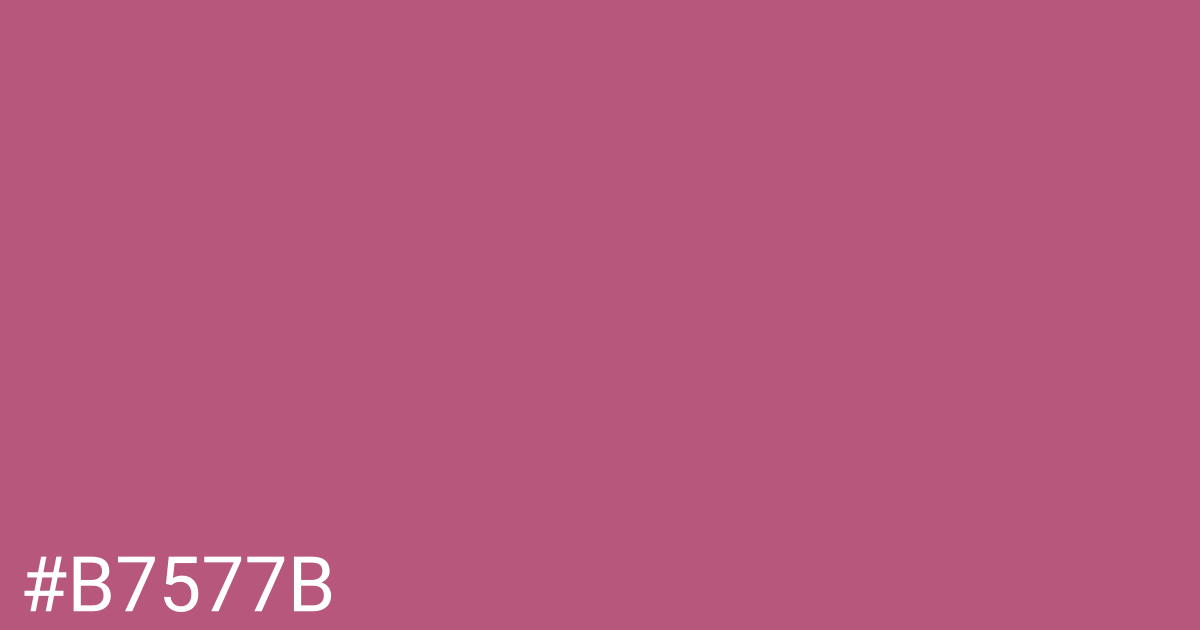 Hex color #b7577b graphic