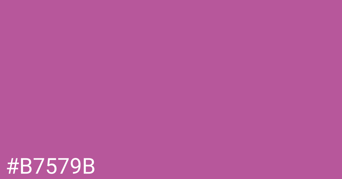 Hex color #b7579b graphic