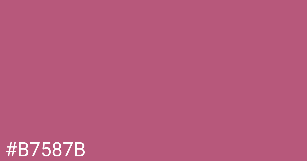 Hex color #b7587b graphic