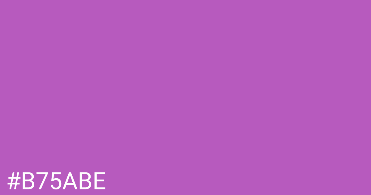 Hex color #b75abe graphic