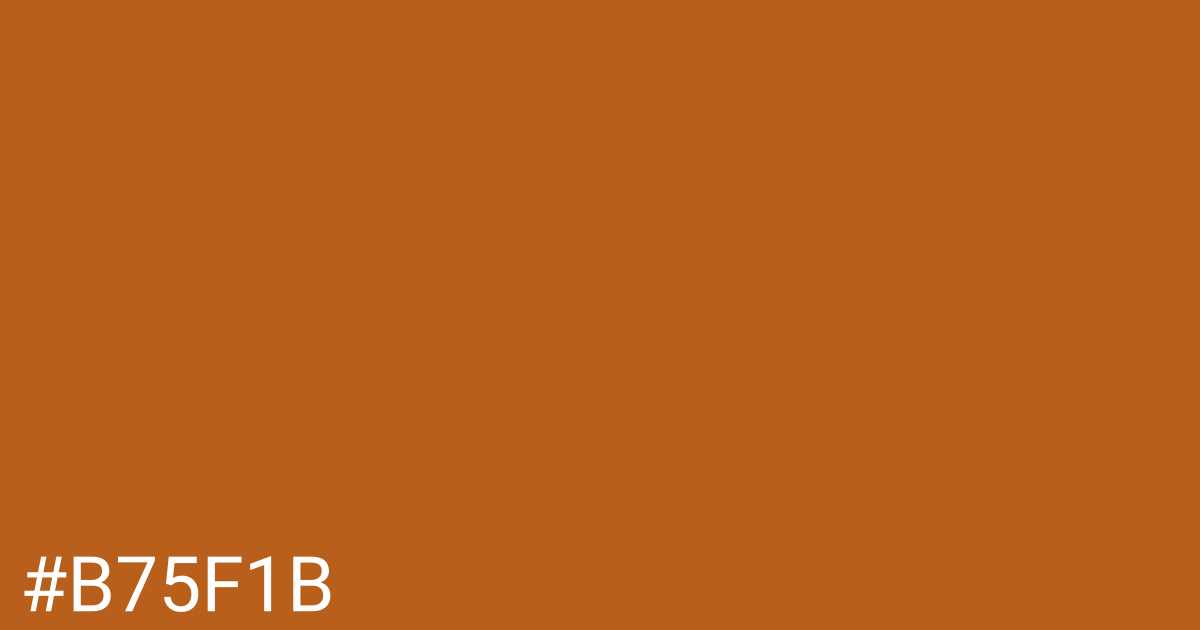 Hex color #b75f1b graphic