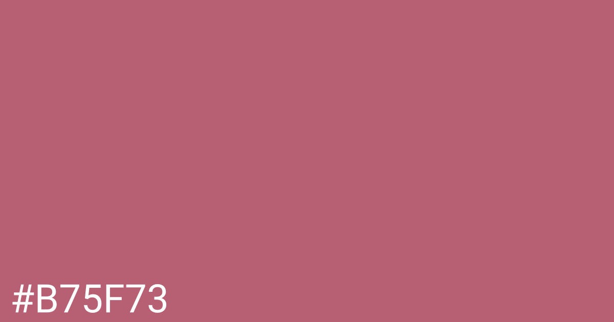 Hex color #b75f73 graphic