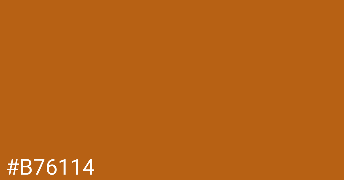 Hex color #b76114 graphic
