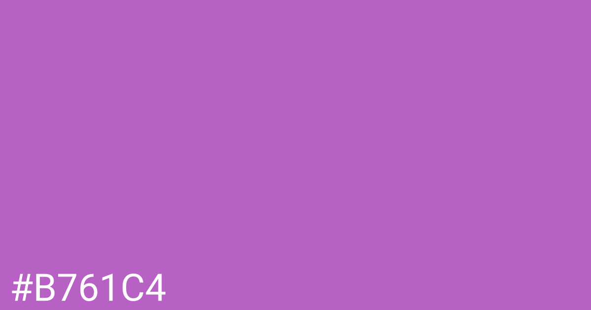 Hex color #b761c4 graphic