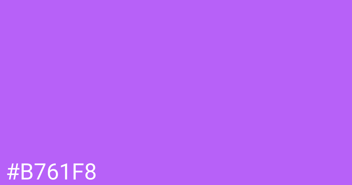 Hex color #b761f8 graphic