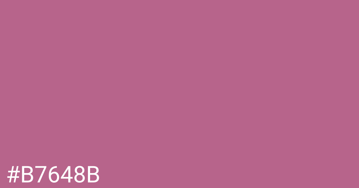 Hex color #b7648b graphic