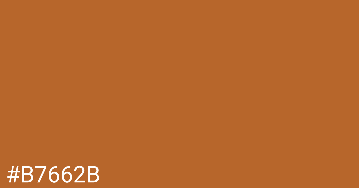 Hex color #b7662b graphic