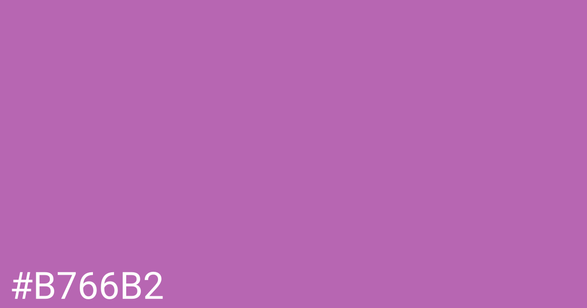 Hex color #b766b2 graphic