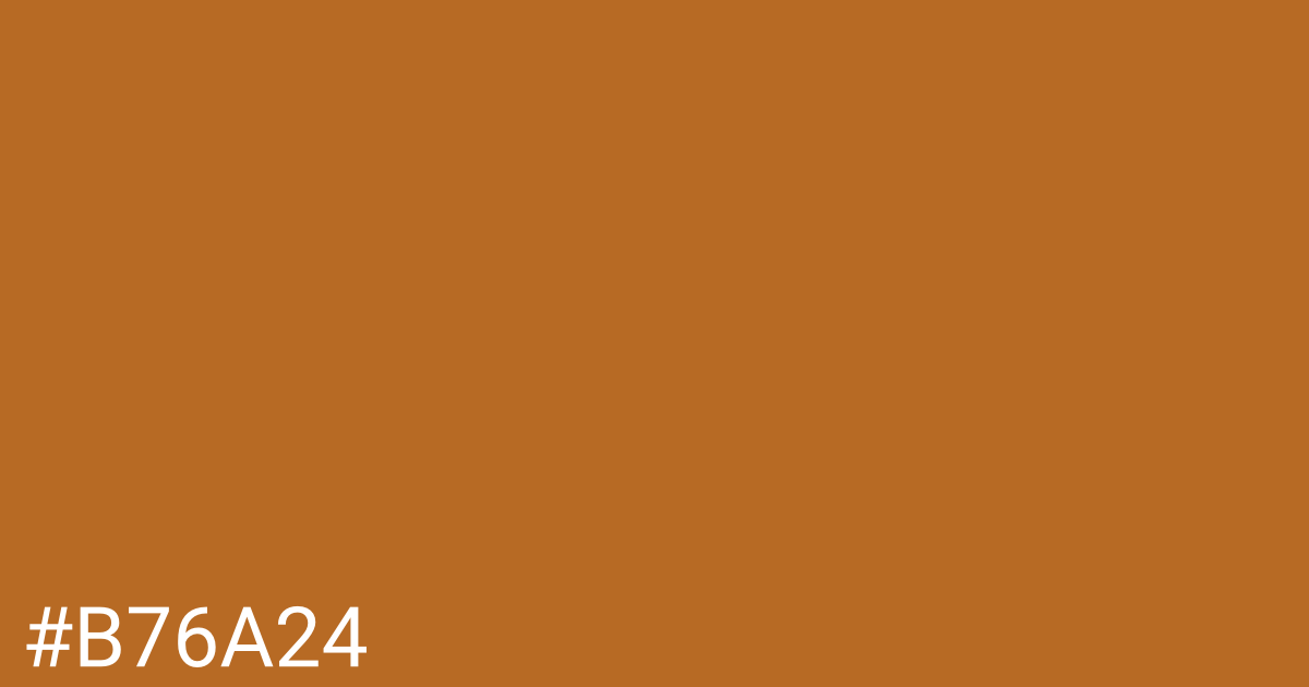 Hex color #b76a24 graphic