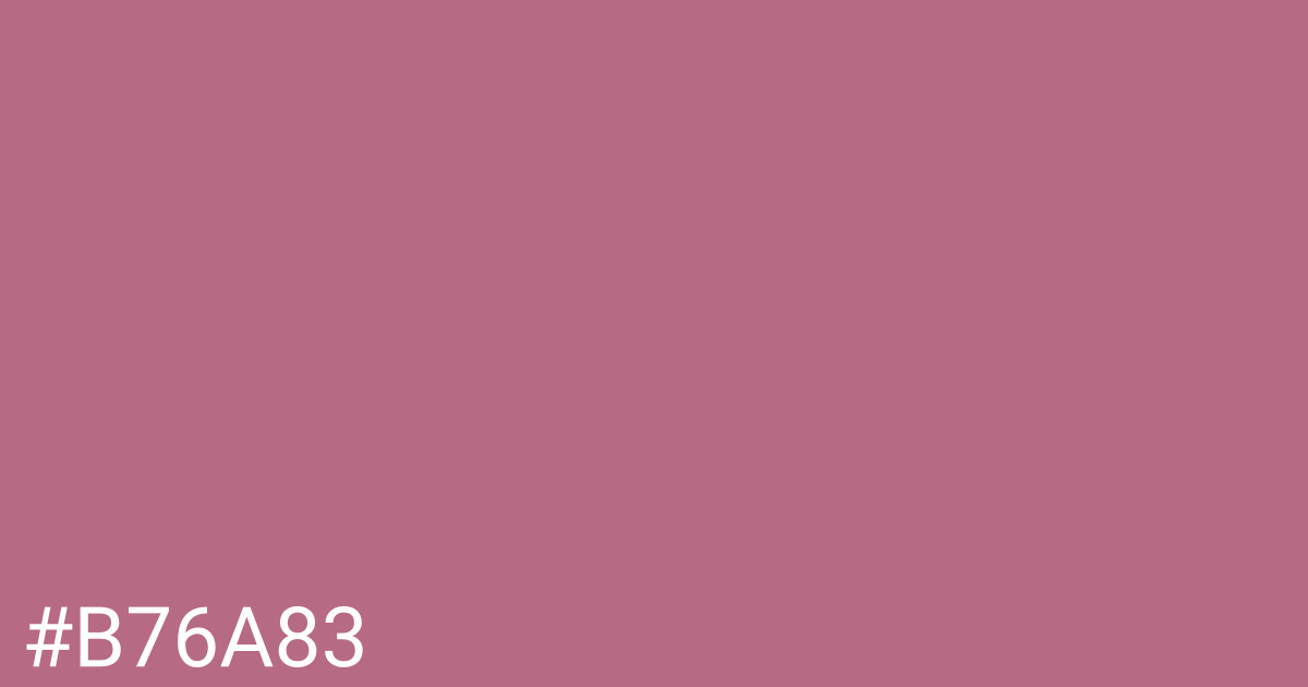 Hex color #b76a83 graphic