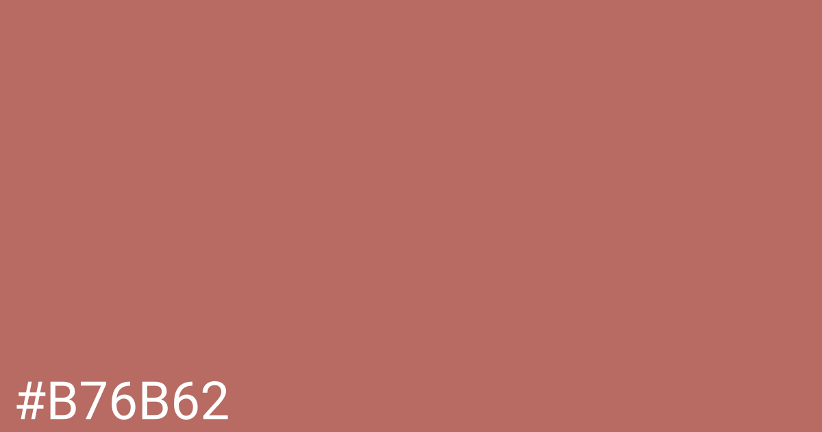 Hex color #b76b62 graphic