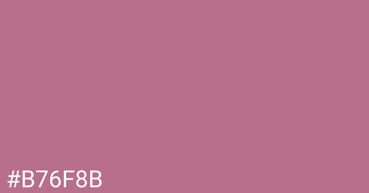 Hex color #b76f8b graphic