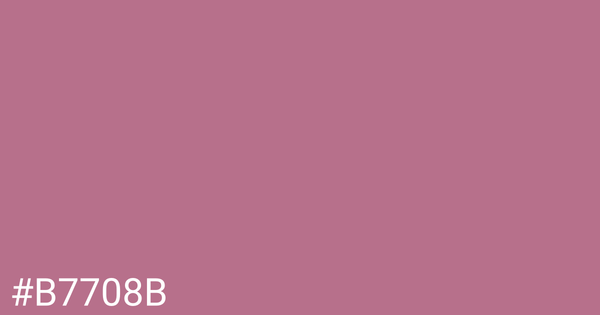 Hex color #b7708b graphic