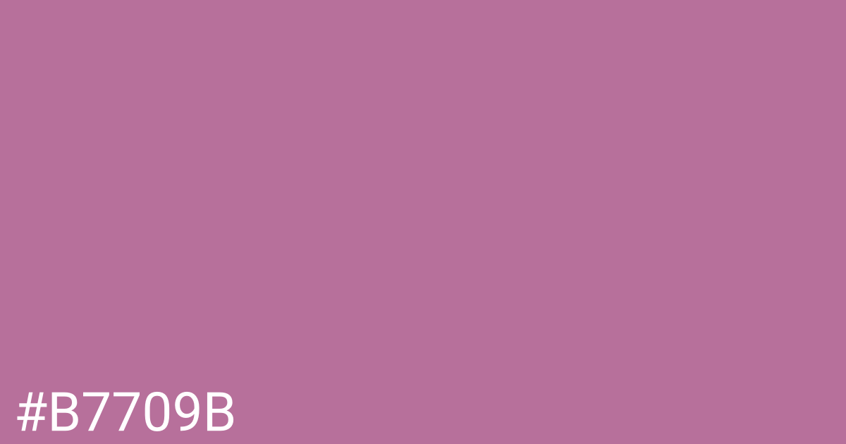 Hex color #b7709b graphic