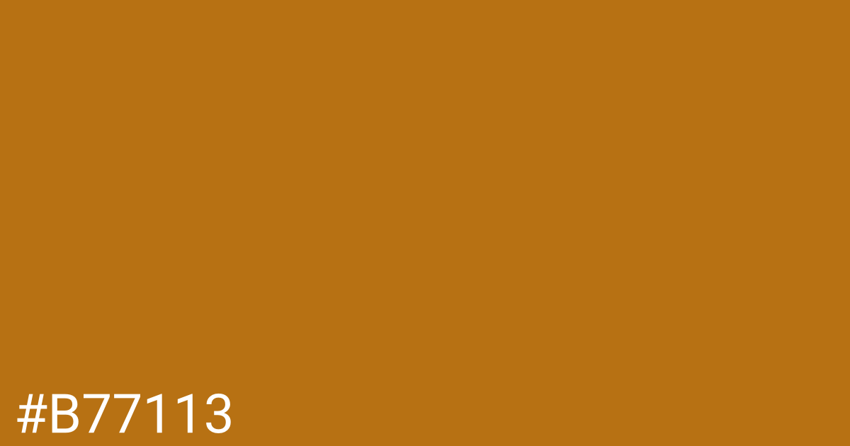 Hex color #b77113 graphic