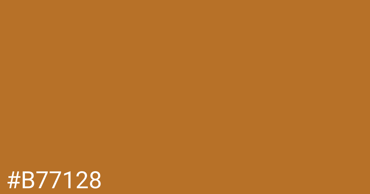 Hex color #b77128 graphic