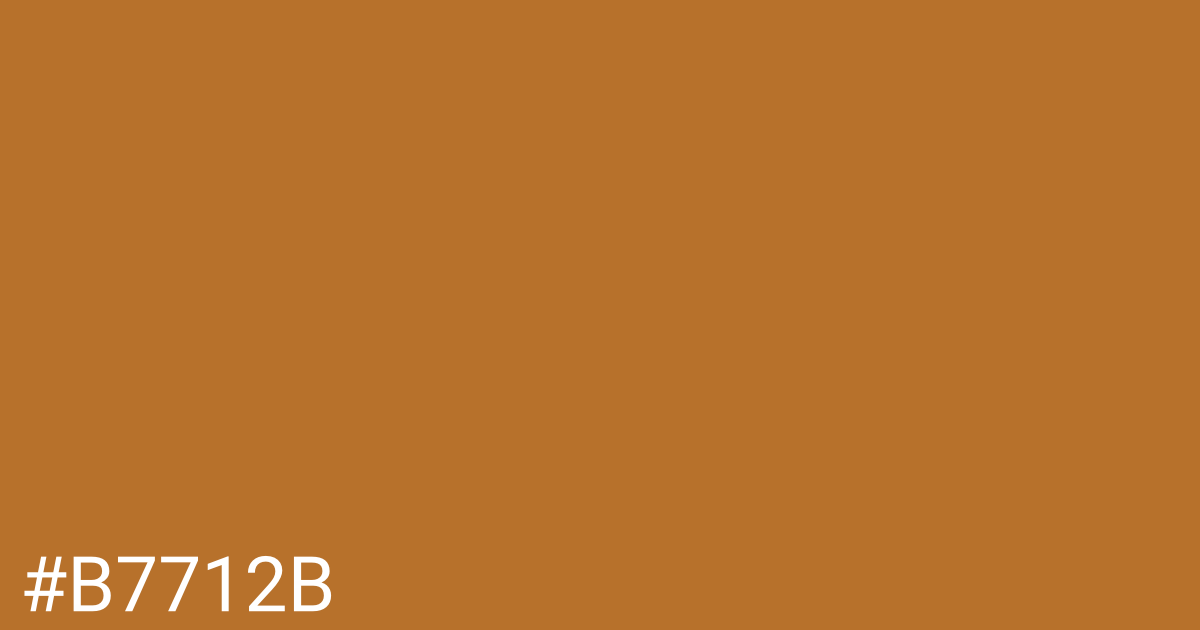 Hex color #b7712b graphic