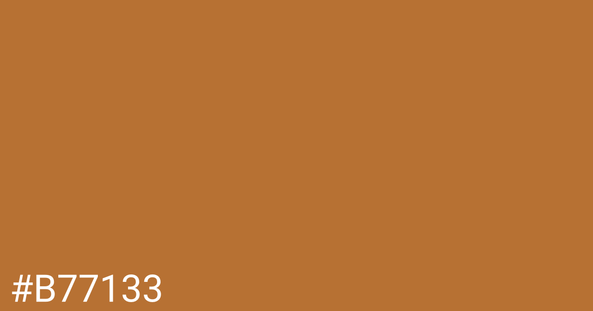 Hex color #b77133 graphic