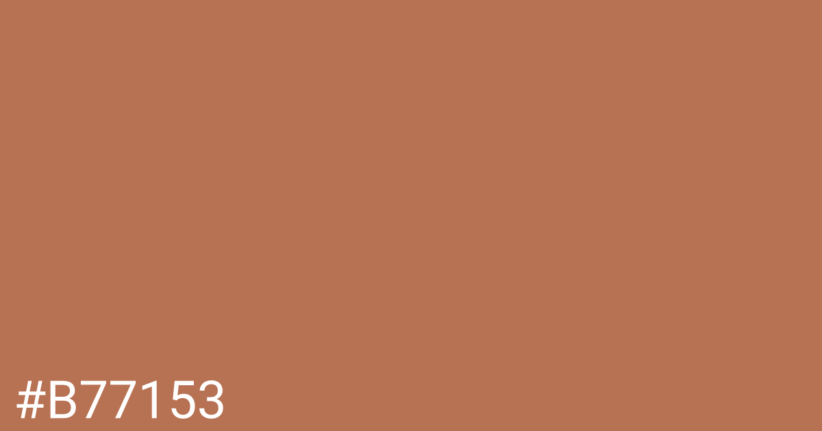 Hex color #b77153 graphic