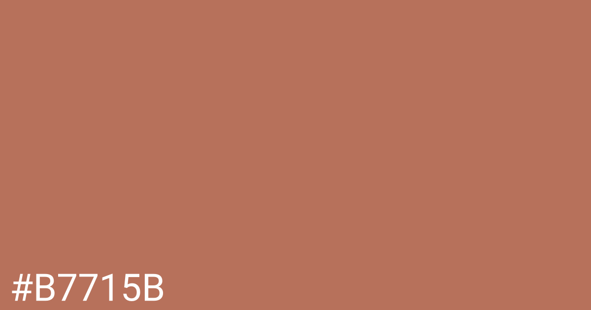 Hex color #b7715b graphic