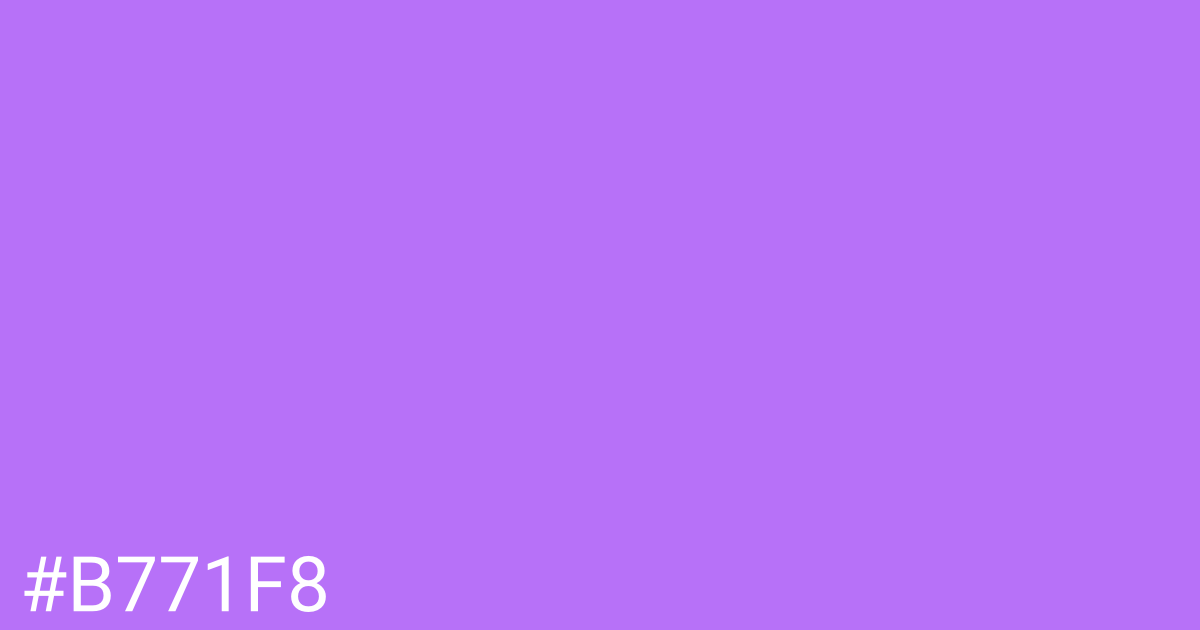 Hex color #b771f8 graphic