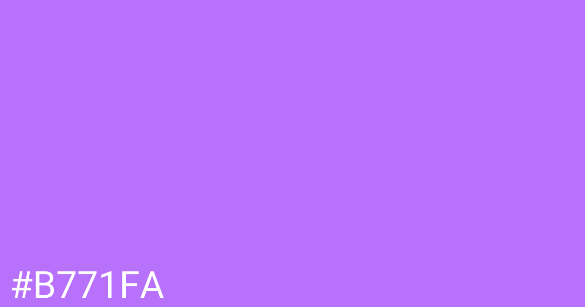 Hex color #b771fa graphic
