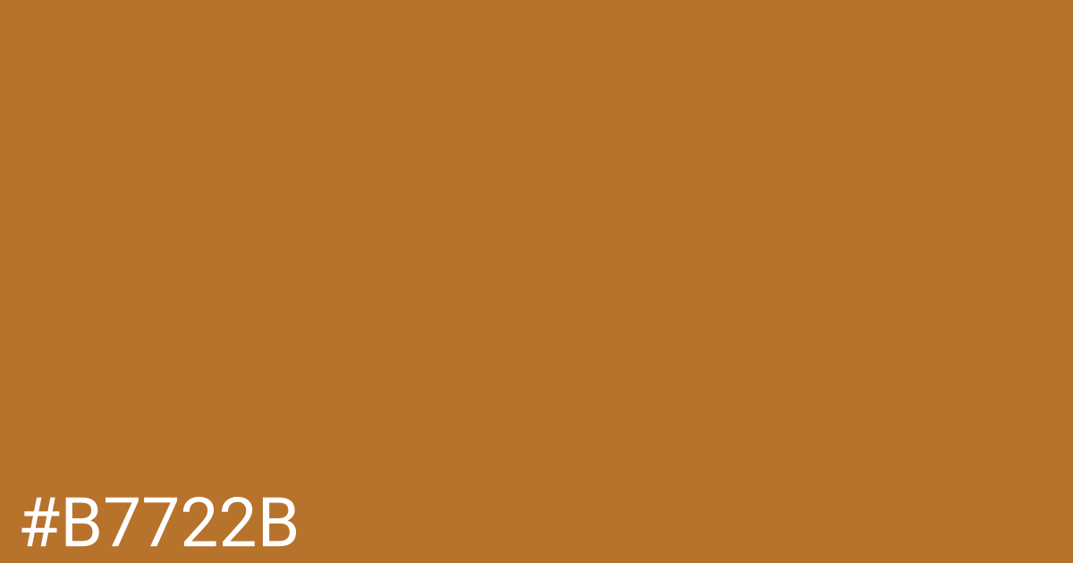 Hex color #b7722b graphic