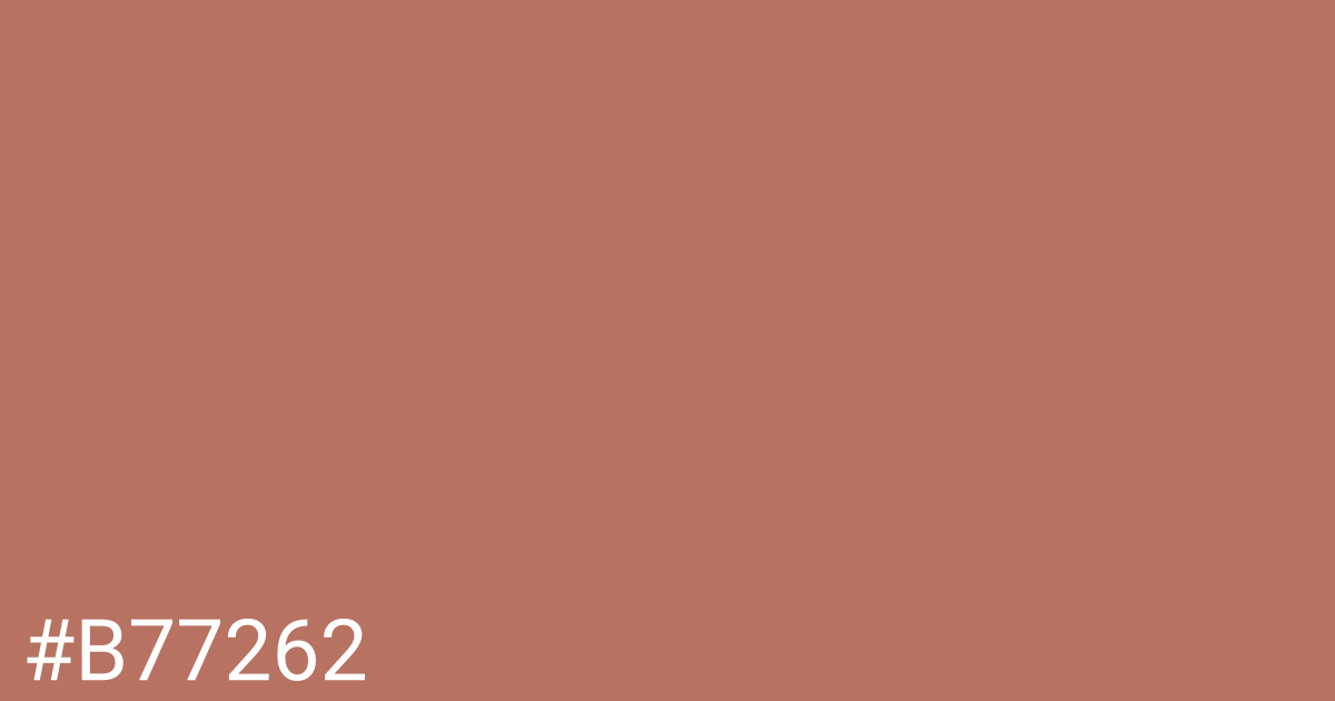 Hex color #b77262 graphic