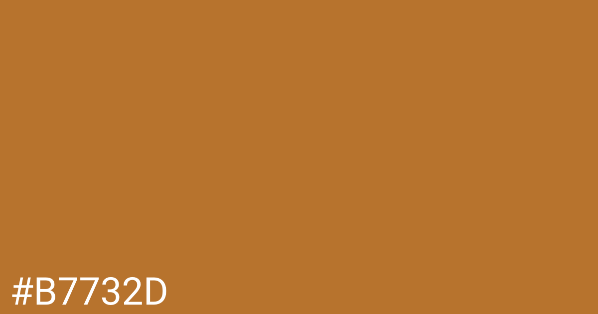 Hex color #b7732d graphic