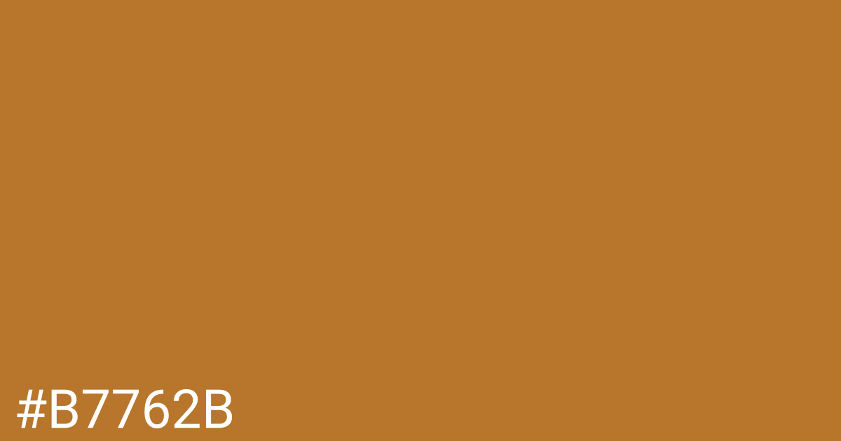 Hex color #b7762b graphic