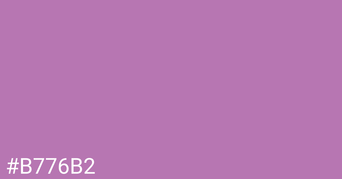 Hex color #b776b2 graphic