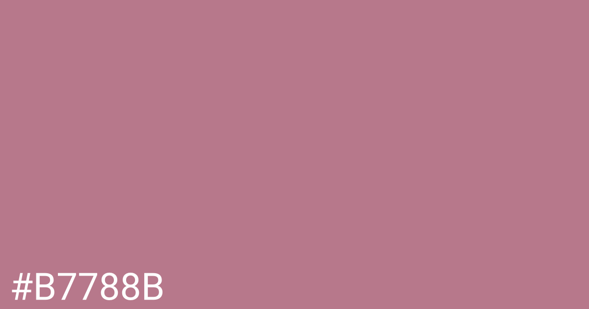 Hex color #b7788b graphic