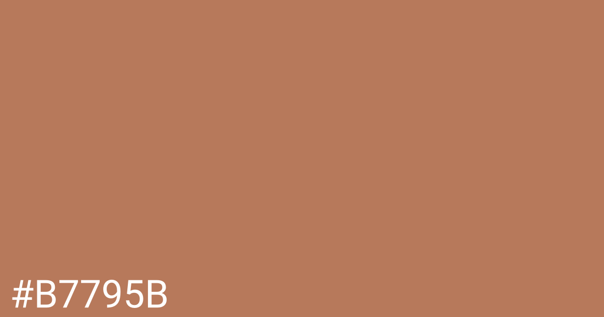 Hex color #b7795b graphic